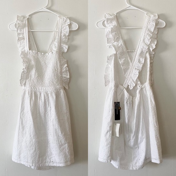 Lulu’s Sweet Bliss Eyelet Ruffled Mini Dress - Picture 3 of 5